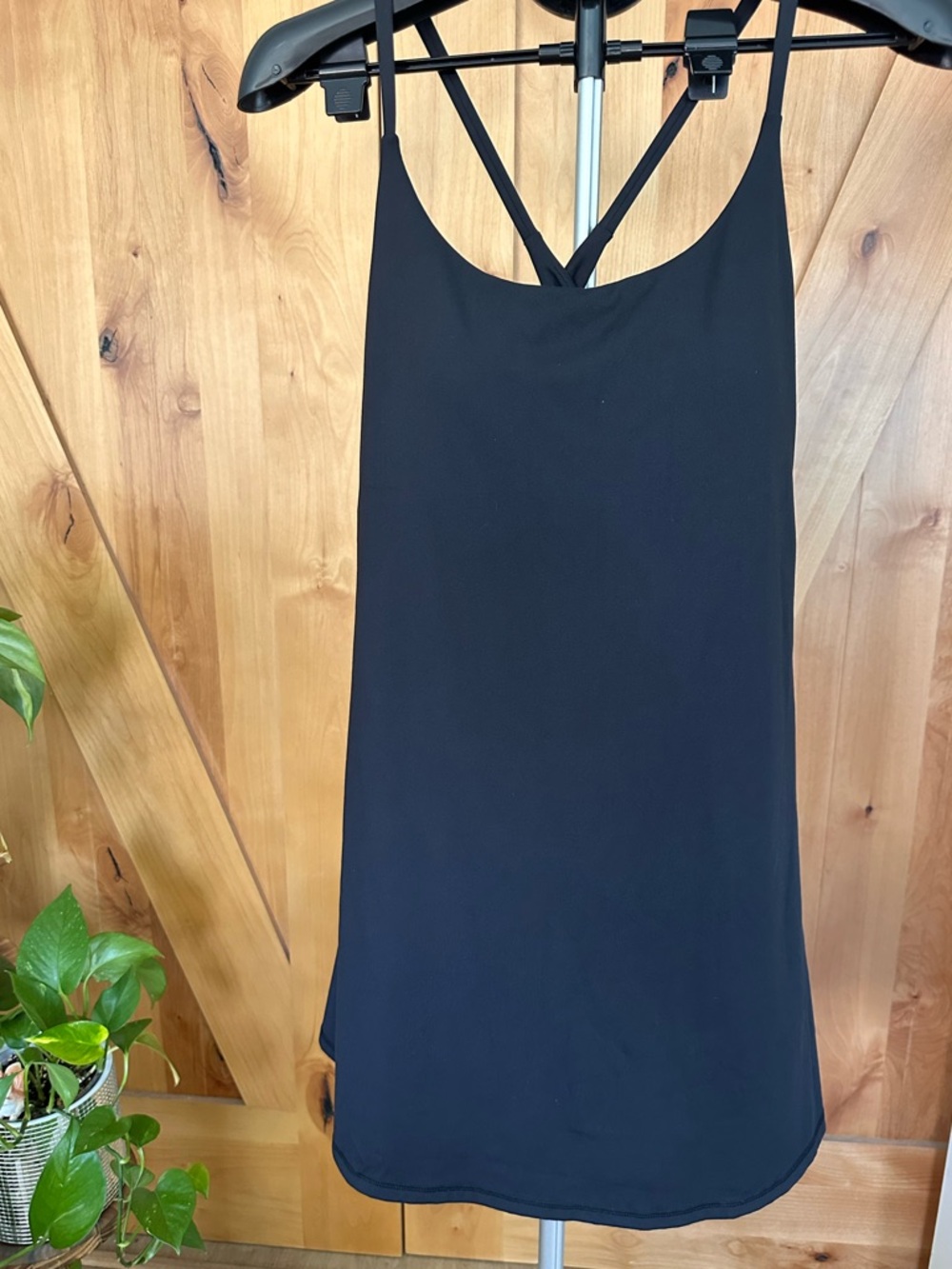 Halara SoftlyZero Backless Active Dress Built-In Shorts NWT